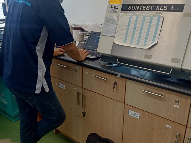 Calibration Suntest XLS+(weathering test), Brand : ATLAS MTT AMETEK – USA
