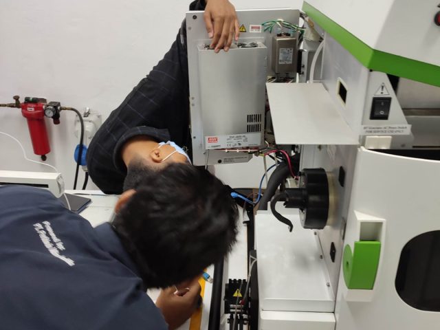 Pengiriman dan pemasangan Power Suplay mesin ICP-OES Optical System, Brand : PerkinElmer – Taiwan