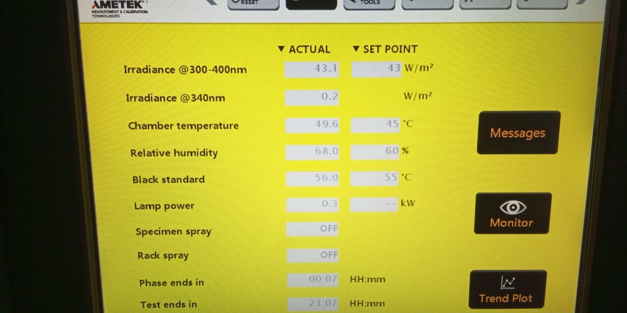 Setting Program unit mesin Ci4000 Fade – Ometer, Brand : Atlas MTT Ametek – Amerika