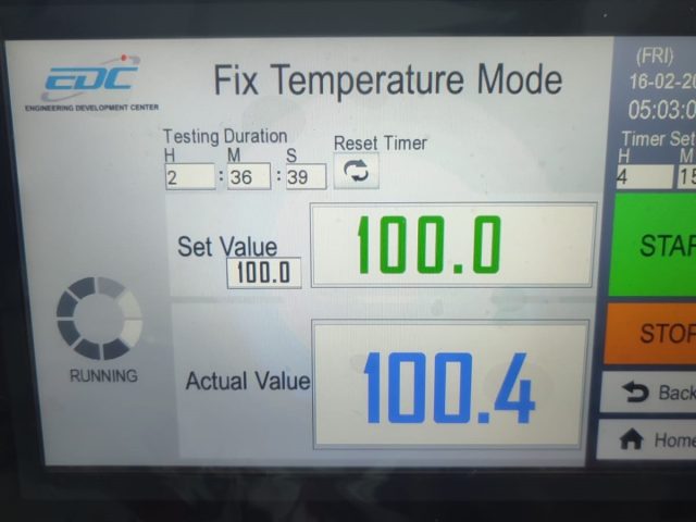 Kalibrasi mesin Aging Oven Temp. Unit Engineering Development Center