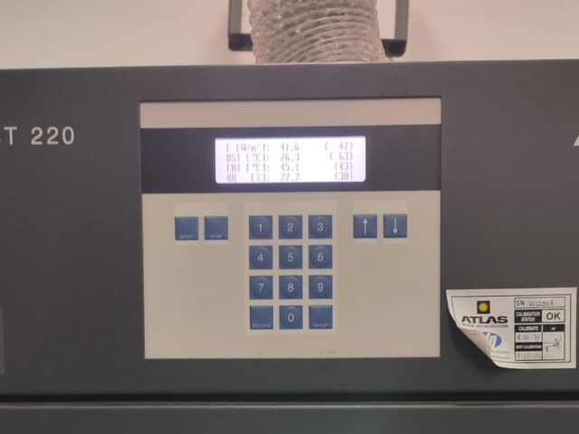 Kalibrasi dan troubleshooting mesin Xenotest 220, Brand: Atlas MTT – Amerika