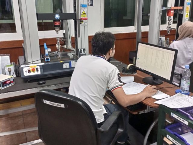 Kalibrasi 3 Unit mesin Tensile Strength Tester, type UT-2080, Brand: U-Can Dynatex Inc – Taiwan