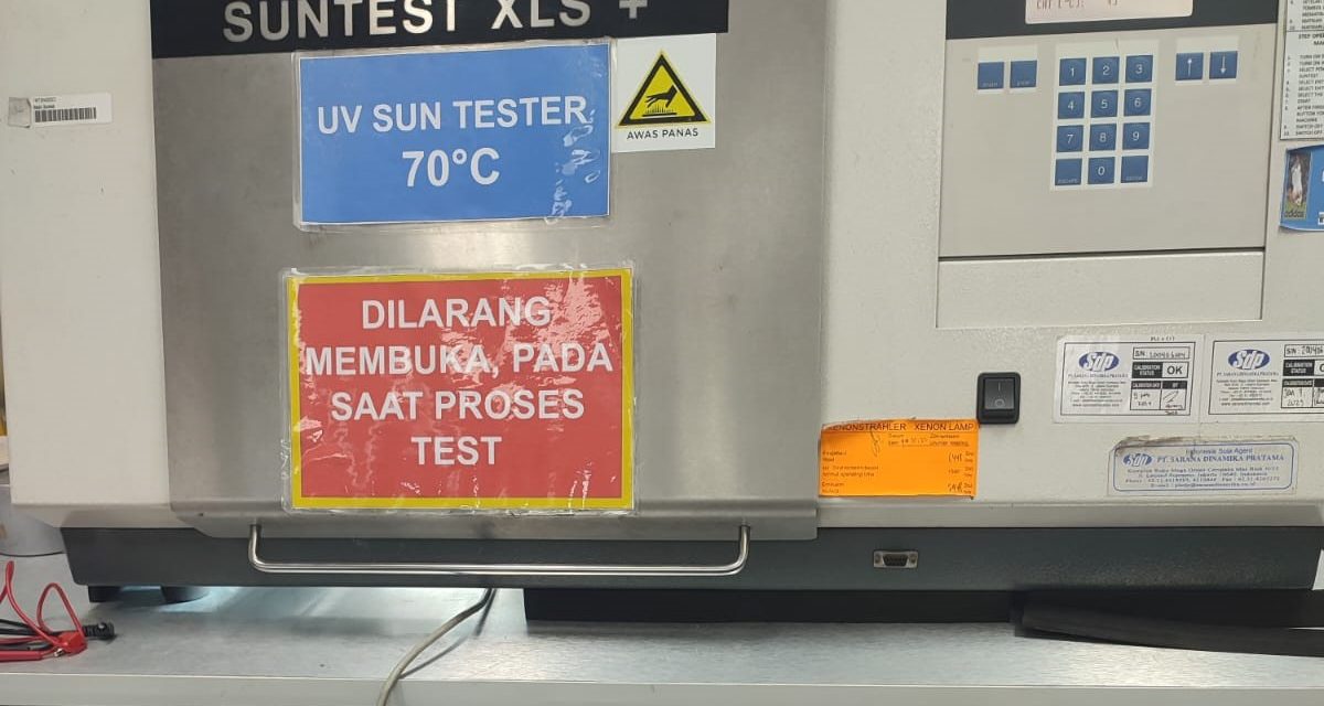 Kalibrasi Mesin Suntest Type XLS (I), Brand: Atlas MTT Ametek – Amerika