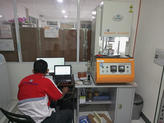 Training dan setting mesin Rheometer UR-2030SD, Brand: U-CAN Dynatex Inc.