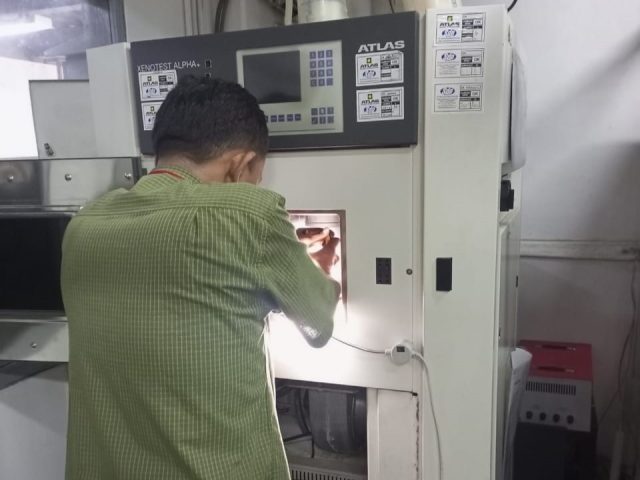 Pemasangan part mesin Xenotest Alpha, Brand: Atlas MTT – Amerika