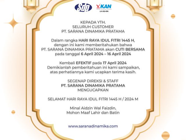 Pengumuman Cuti Bersama PT. Sarana Dinamika Pratama