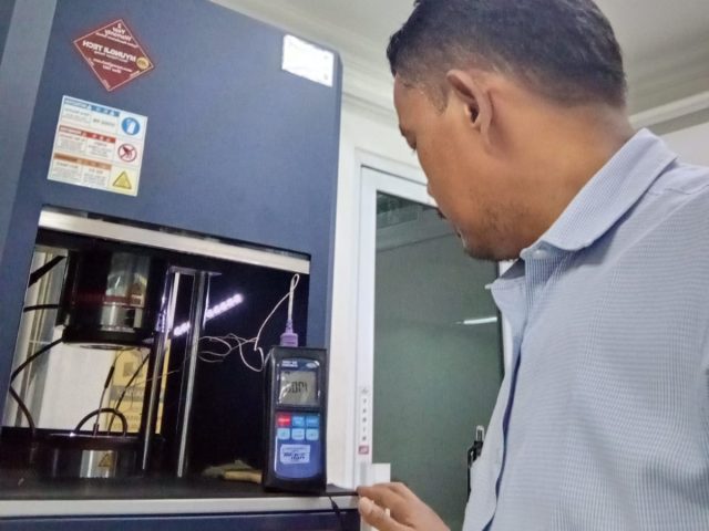 Kalibrasi mesin Rheometer MDR 2020, Brand: U-CAN – Taiwan