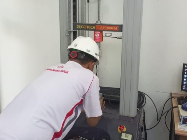Kalibrasi mesin Tensile AI-7000K, Brand: Gotech – Taiwan