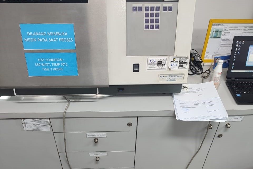 Kalibrasi mesin Suntest XLS+ (I), Brand: Atlas MTT – Amerika