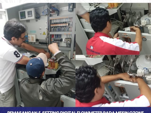 INSTALLATION OF DIGITAL FLOWMETER & FLOW SETTINGS ON OZONE MACHINE