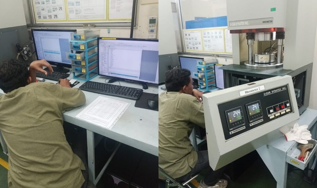 SETTING OF RHEOMETER MACHINE