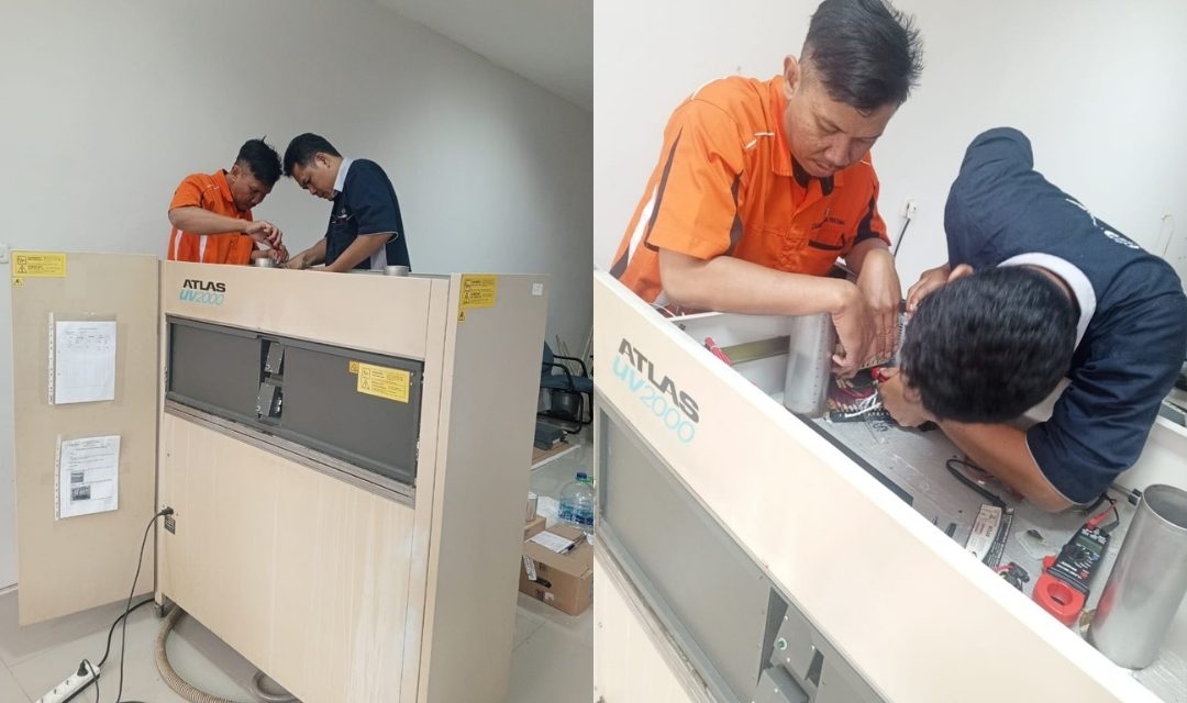 INSTALLATION OF PARTS & MAINTENANCE OF UV 2000 MACHINE