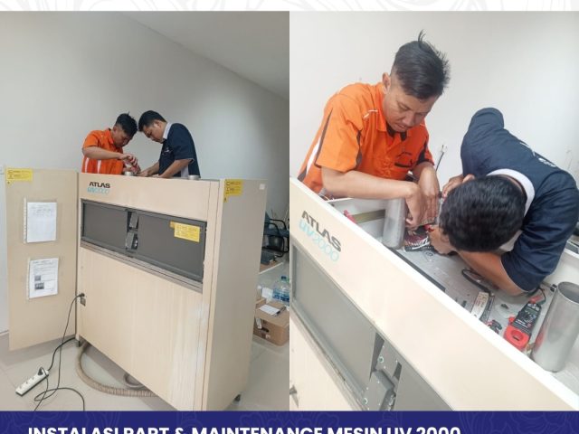 INSTALLATION OF PARTS & MAINTENANCE OF UV 2000 MACHINE