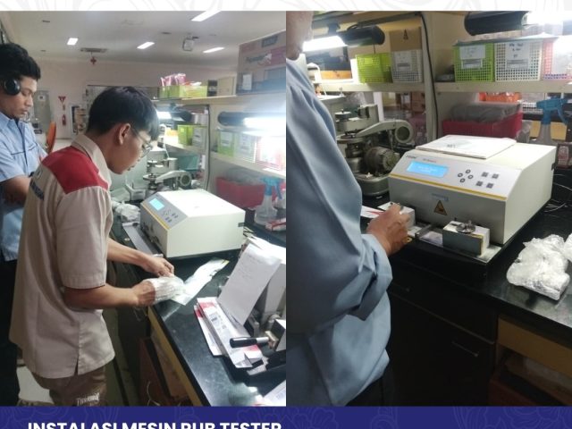 INSTALLATION OF RUB TESTER MACHINE