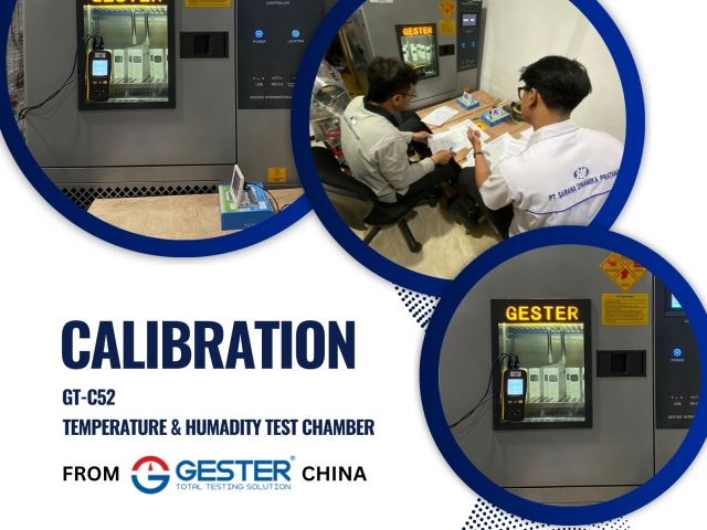 Calibration of Gester GT-C52 Temperature & Humidity Test Chamber