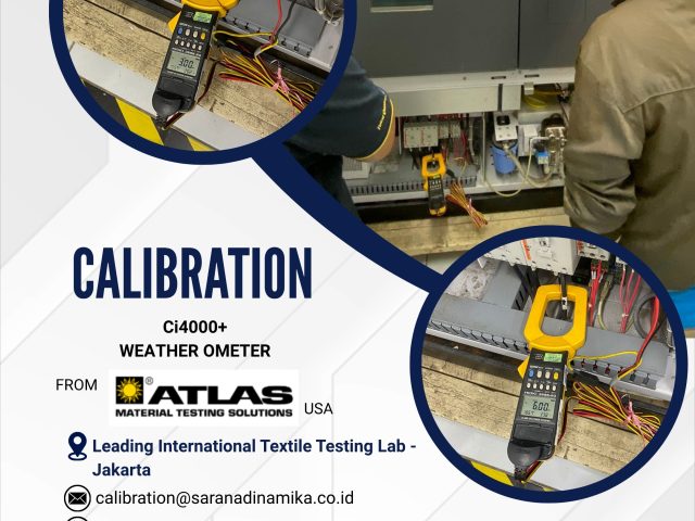 Calibration Project: Ci4000+ Weather Ometer at a Leading Textile Testing Laboratory in Jakarta