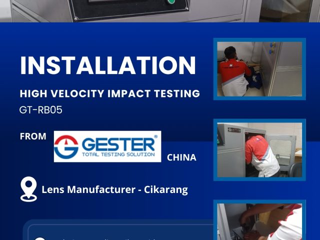 INSTALLATION OF THE GT-RB05 HIGH VELOCITY IMPACT TESTING SYSTEM FROM GESTER-CHINA