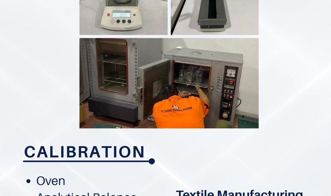Calibration of Oven, Analytical Balance, and Crockmeter for a Textile Manufacturer in Tangerang