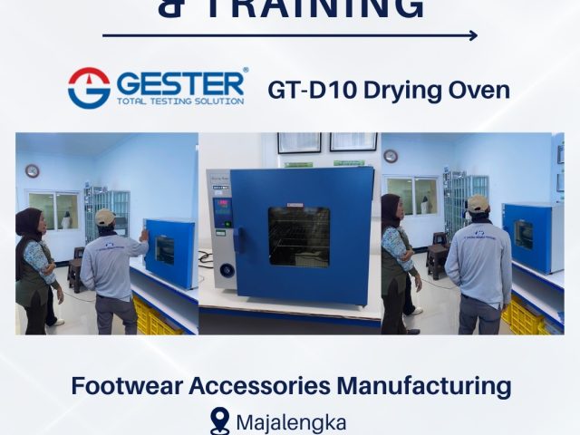 Installation and Training of GESTER GT-D10 Drying Oven for a Footwear Accessories Manufacturer